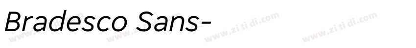 Bradesco Sans字体转换